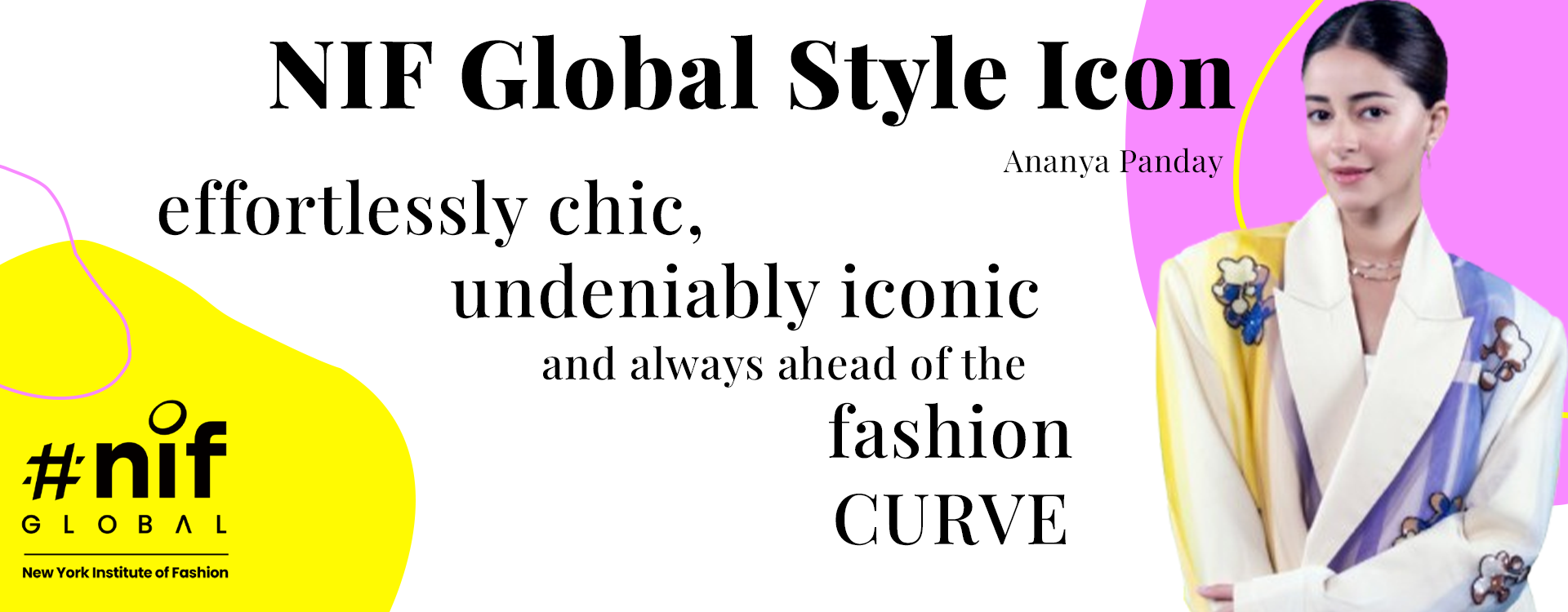 Ananya Panday - Style Icon Mentor at NIF Global Pimpri Chinchwad